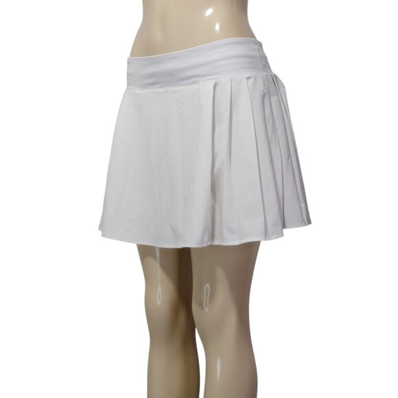 Lululemon Side Pleat High Rise Tennis Skirt Size 8 White - Picture 9 of 13
